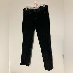 Universal Thread High Rise Straight Black Denim Jean